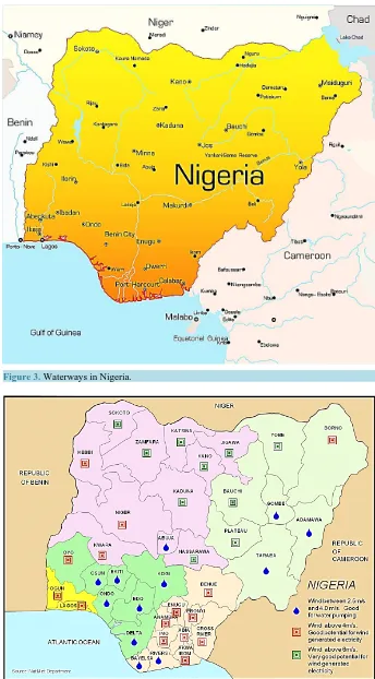 Figure 3. Waterways in Nigeria.                                                    