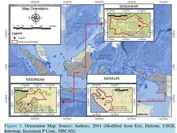 Figure 1. Orientation Map. Source: Authors, 2014 (Modified from Esri, Delome, USGS, Intermap, Increment P Corp., NRCAN)