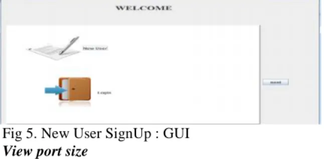 Fig 6 .Actual image for password Creation Discretization of view port