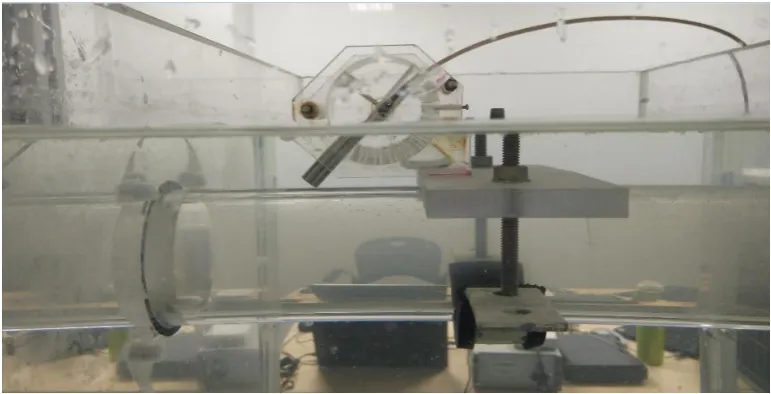 Fig. 1. Structure of UVP measurement and shown the parameters for velocity profile calculation