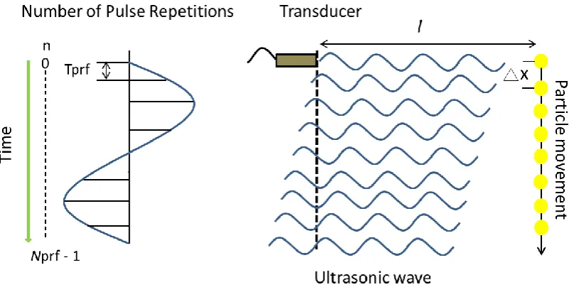 Fig. 3. Doppler frequency of ultrasonic waves. 