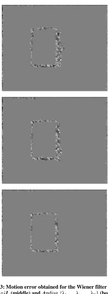 Figure 2 shows the error frames estimated by subtracting the true frame 2 from predicted ones