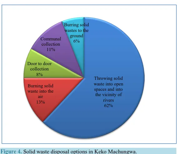 Figure 4. Solid waste disposal options in Keko Machungwa.                