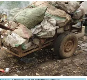 Figure 5. A handcarts used for collecting solid wastes.                      
