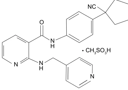 Figure 1 Chemical structure of apatinib.
