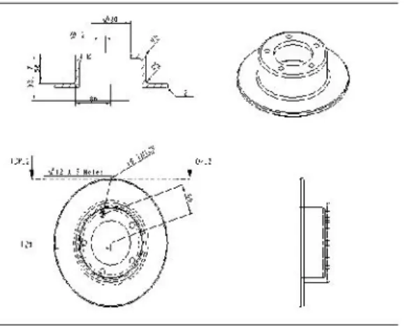 Fig: 3.4 Draft model of a ventilated disc