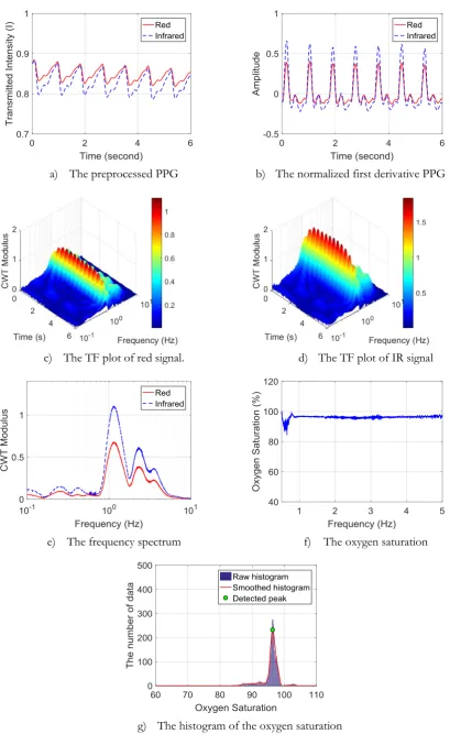 Fig. 4. Example of processing the clean PPG. 