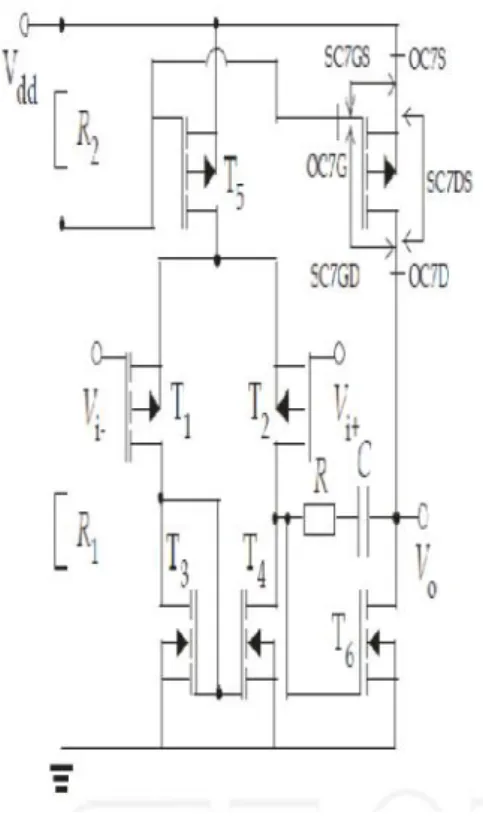 Fig. 2. Operational amplifier circuit.