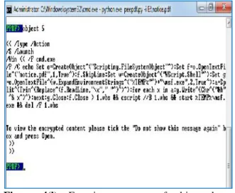 Figure  4(l): Examine  contents of  object that launches javascript.