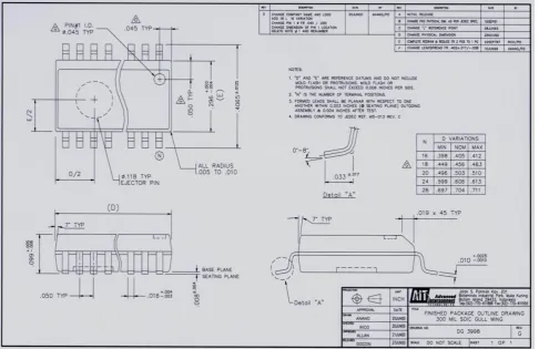 Fig 1: Example of engineering drawing 