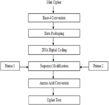 Figure 5. Cipher text generation B. Secure key generation scheme