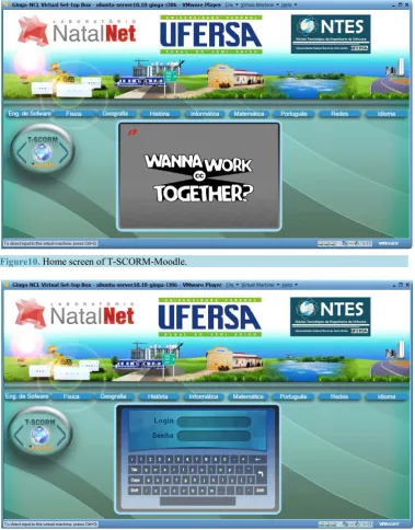 Figure10. Home screen of T-SCORM-Moodle.                                              