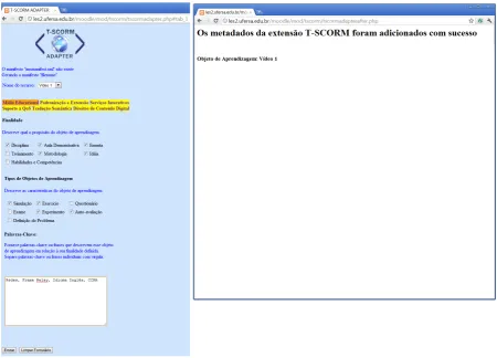 Figure 6. User Scenario of the new T-SCORM ADAPTER.                                                        
