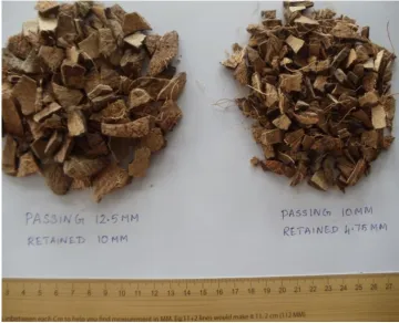 Fig. 1. Processed coconut shell aggregates.  