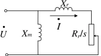 Figure 1. The equivalent circuit of induction motor. 