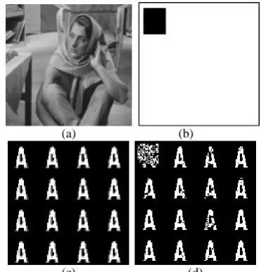 Fig. 6a) is the tampered image and Fig 6d) shows the extracted logo with localized tamper