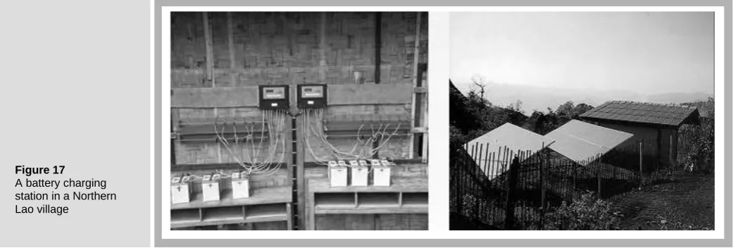 Figure 17 A battery charging station in a Northern 