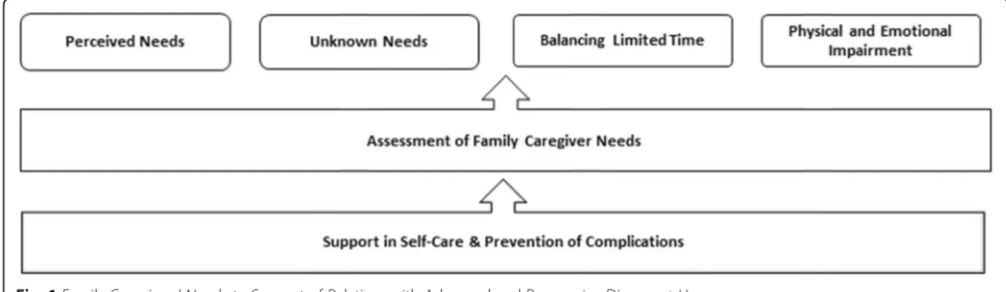 Fig. 1 Family Caregivers ’ Needs to Support of Relatives with Advanced and Progressive Disease at Home