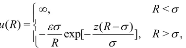 Fig. 3 with the Yukawa intermolecular pair interaction, 