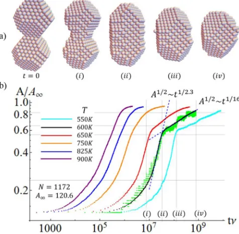 FIG. 5. Schematic of geometric evolution during sintering of