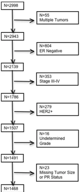 Figure 5. Sample population with exclusion criteria 