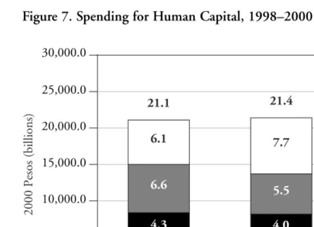 Figure 7. Spending for Human Capital, 1998–2000