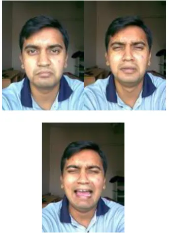 Figure 3. At first the face region in each of the images was extracted out with the help of smoothing of pixel values and subsequently connected component labeling which gave the 