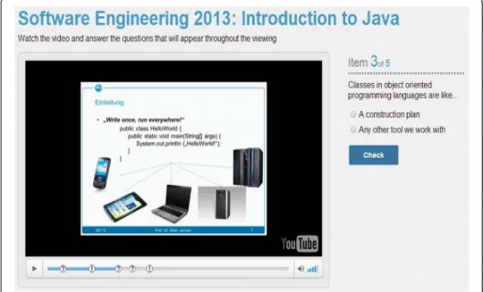 Fig. 3 Interactive Video as experienced on regular computer