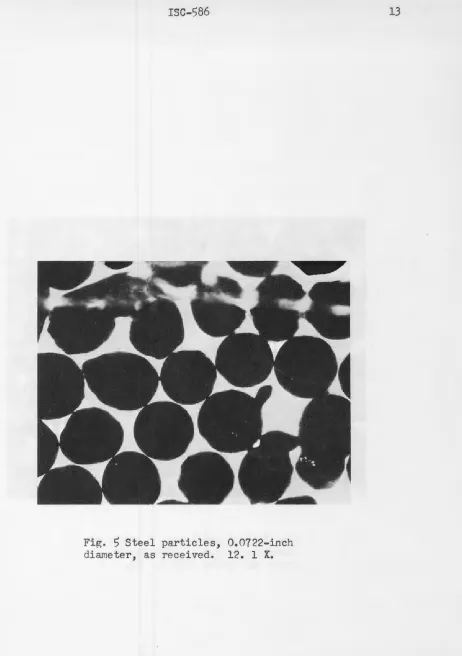 Fig. S Steel particles, 0.0722-inch diameter, as received. 12. l X. 