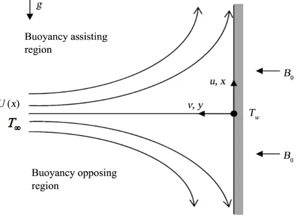 Figure 1. Physical model and coordinate system.                              