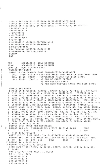 TABLE FOR REFERENCE TRANSLATIONS LISTED IN STWE TABLE LTS X Y 