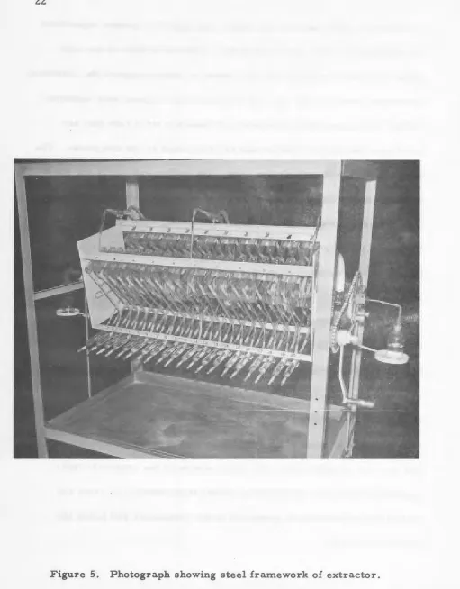 Figure 5. Photograph showing steel framework of extractor. 