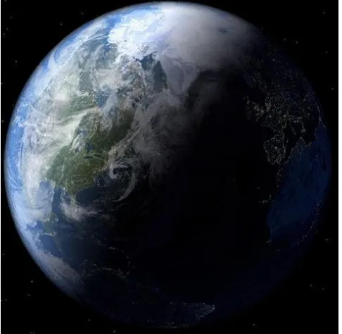 Fig. 1. Photograph of earth from space 
