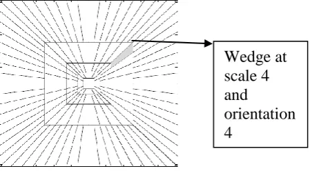 Fig.4: Rectangular frequency tiling of an image. 