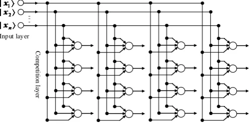Figure 3. The quantum self-organization neural networks model.      