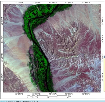 Figure 2. Lands at TM in 1984 (RGB 6, 4, 2).                                                                   