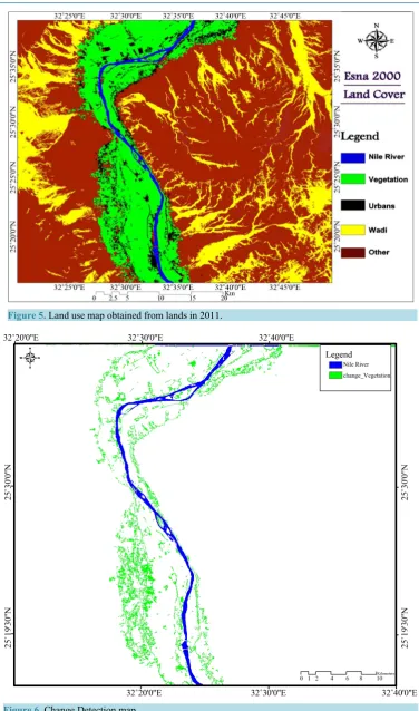 Figure 6. Change Detection map.                                                        