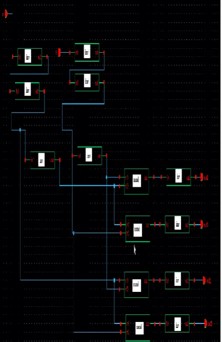 Figure 7: Reversible Decoder using Fredkin gates 