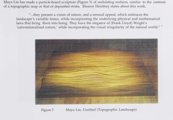 Figure 3  Maya Lin, Untitled (Topographic Landscape) 