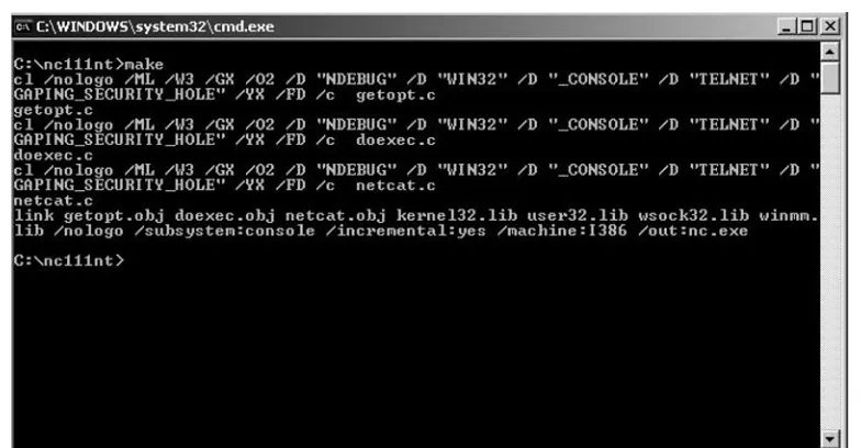Figure 2.10 Shows the Netcat.c Source File