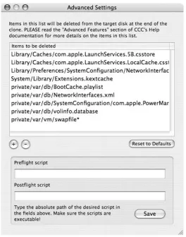 Figure 1. The Advance Settings Dialog