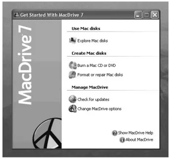Figure 1. The Main MacDrive7 Screen (Windows XP version)