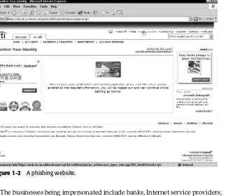 Figure 1-2A phishing website.