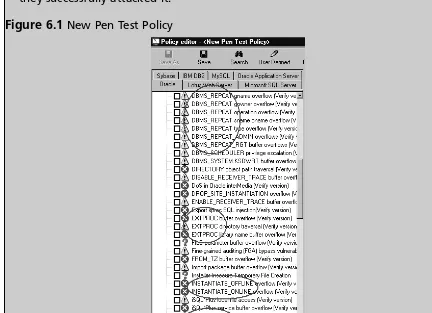Figure 6.1 New Pen Test Policy