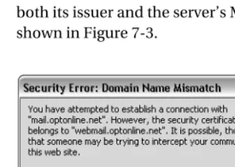 Figure 7-3. A Domain Name Mismatch notice