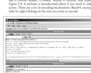 Figure 3-9. HTTP Editor tool
