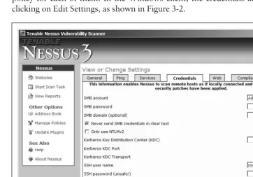 Figure 3-2. SMB and SSH credentials