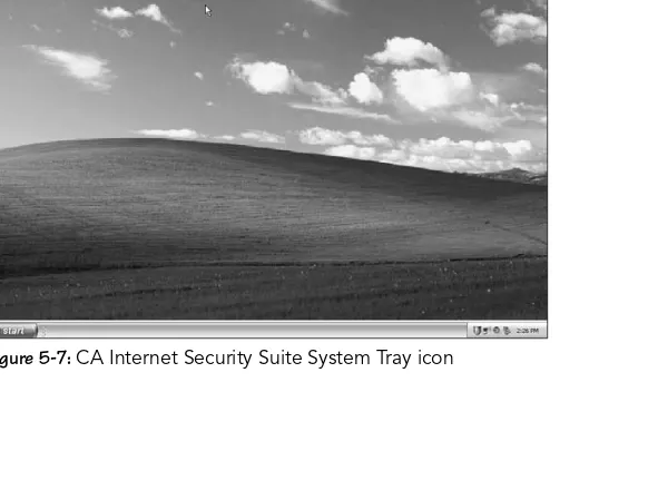 Figure 5-7: CA Internet Security Suite System Tray icon