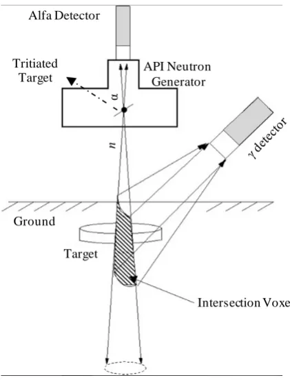 Figure 7. Principle of mine detection by the TNA method.   