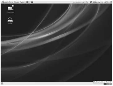Figure 2.6 Ubuntu 7.10 Default Desktop